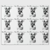 Schnauzer Happy Face Cadeaupapier (Vlak)