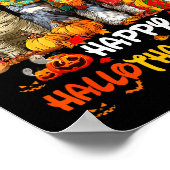 Schnauzer Happy Hallothanksmas Dog Lover Christmas Poster (Hoek)
