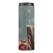 Schnauzer Hond Kerstfeest Thermosbeker (Achterkant)