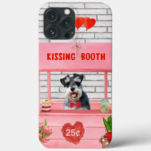 Schnauzer-hond Valentijnsdag Kusstand iPhone 13 Pro Max Hoesje