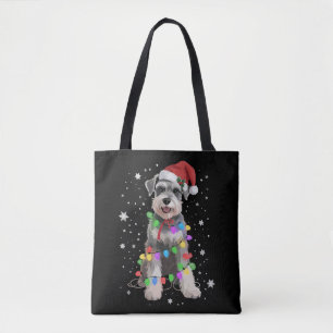 Schnauzer Honden Boom Kerstmis Kerstmis Huisdier D Draagtas