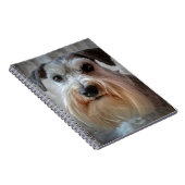 Schnauzer Hondengezicht Notitieboek (Rechterzijde)