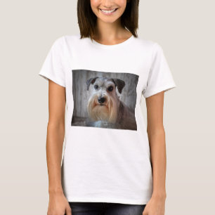 Schnauzer Hondengezicht T-shirt