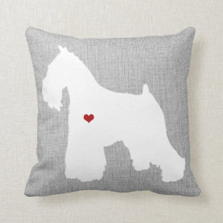 Schnauzer Hondenliefhebber Heart Pet Kussen