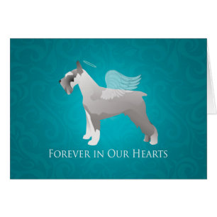 Schnauzer Hondenras Pet Memorial Sympathcard