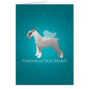 Schnauzer Hondenras Pet Memorial Sympathcard