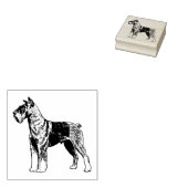 Schnauzer-Hondenras Rubberstempel (Gestempeld)