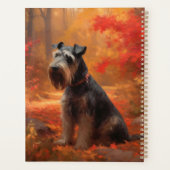 Schnauzer in Herfstbladeren Herfst Inspire Planner (Achterkant)