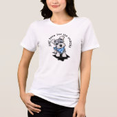 Schnauzer is hier voor snacks T-shirt (Voorkant)