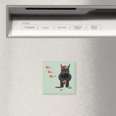 Schnauzer Kerst Magneet (Insitu (Vaatwasser))