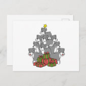 Schnauzer kerstboom briefkaart (Voorkant / Achterkant)