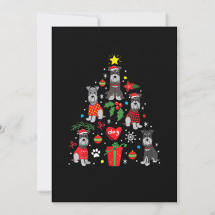Schnauzer kerstboomversier Funny Pet Dog Aankondiging