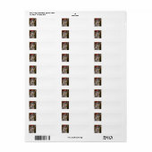 Schnauzer-kersttijdlabels Etiket (Full Sheet)