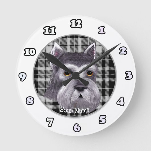 Schnauzer klok (Voorkant)
