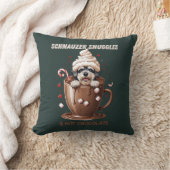 Schnauzer Knuffels & Warme Chocolade Kussen (Deken)