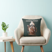 Schnauzer Knuffels & Warme Chocolade Kussen (Stoel)