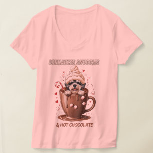 Schnauzer Knuffels & Warme Chocolade T-shirt