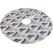 Schnauzer liet het sneeuwen Kerstmis Kerstboom Rok (Gekanteld)