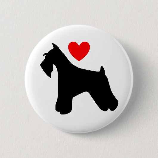 Schnauzer Love Button (Voorkant)