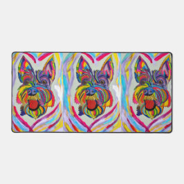 Schnauzer love desk mat