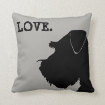 Schnauzer LOVE Pillow