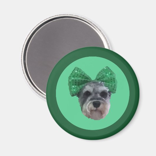 Schnauzer Magneet (Voorkant / Achterkant)