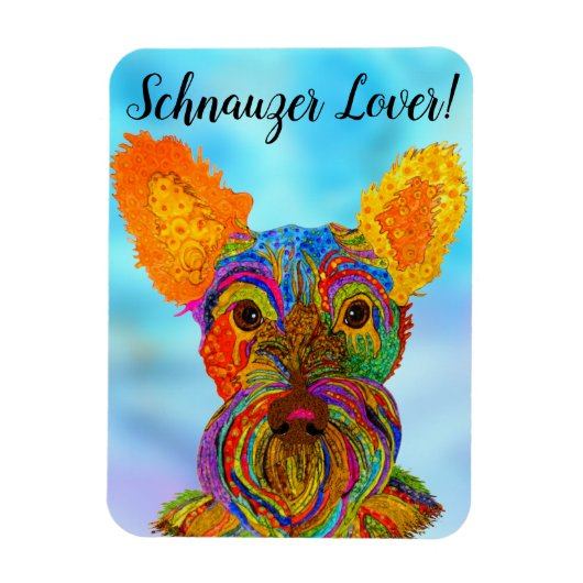 Schnauzer Magnet 3"x4" (Vertical)