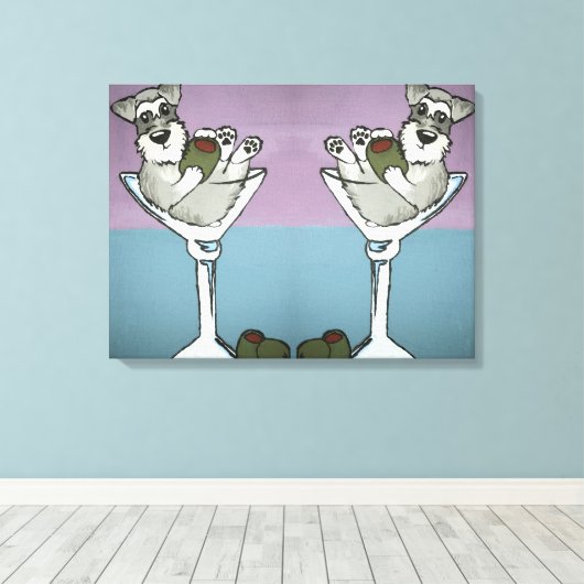 Schnauzer Martini doubler la toile de difficulté (Insitu (Plancher de Bois))