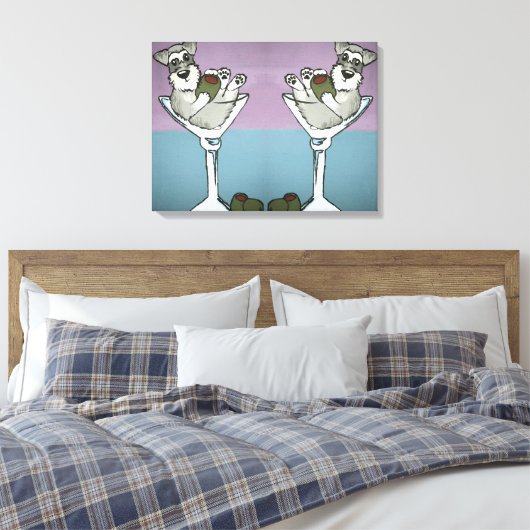 Schnauzer Martini doubler la toile de difficulté (Insitu(Chambre))