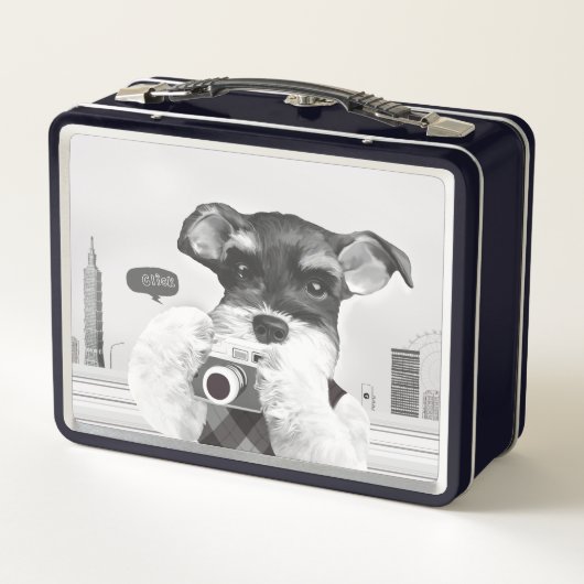 Schnauzer met camera (Achterkant)