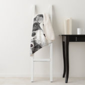 Schnauzer met camera sherpa deken (In situ)