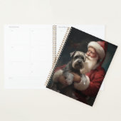 Schnauzer met Sinterklaas Feestelijke Kerstmis Planner (Display)