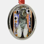 SCHNAUZER METALEN ORNAMENT (Rechts)