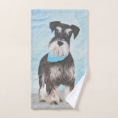 Schnauzer (Miniature) Peinture - Joli chien origin (Serviette à main)