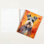 Schnauzer miniature Thanksgiving d'automne (Devant avec enveloppe)