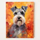 Schnauzer miniature Thanksgiving d'automne (Dos)