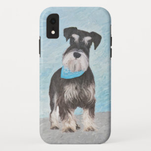 Schnauzer (miniatuur) schilderen - Stomme originel iPhone XR Hoesje