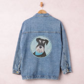 Schnauzer (miniatuur) schilderen - Stomme originel Denim Jacket (Hangar)