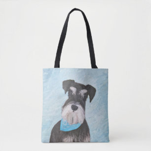 Schnauzer (miniatuur) schilderen - Stomme originel Draagtas