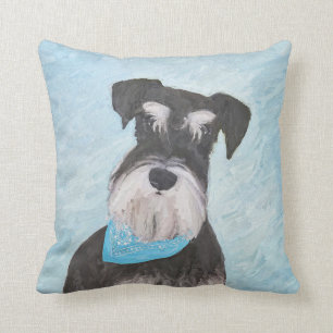Schnauzer (miniatuur) schilderen - Stomme originel Kussen