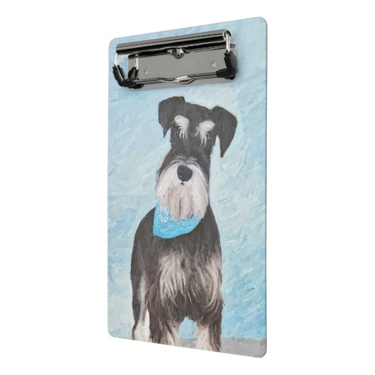 Schnauzer (miniatuur) schilderen - Stomme originel Mini Klembord (Angled2)