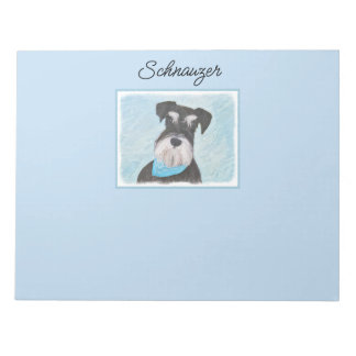 Schnauzer (miniatuur) schilderen - Stomme originel Notitieblok