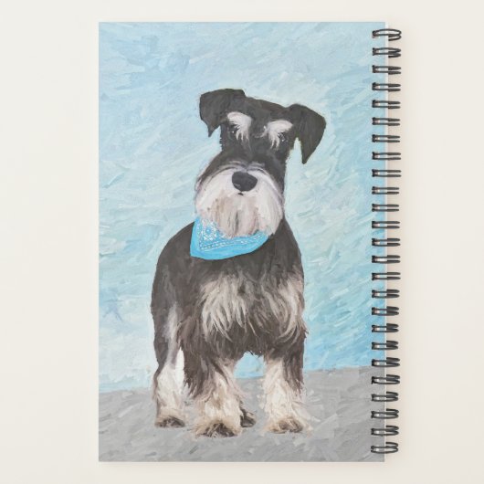 Schnauzer (miniatuur) schilderen - Stomme originel Planner (Achterkant)