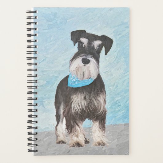 Schnauzer (miniatuur) schilderen - Stomme originel Planner (Voorkant)