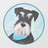 Schnauzer (miniatuur) schilderen - Stomme originel Raamsticker (Vel)