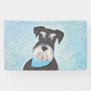 Schnauzer (miniatuur) schilderen - Stomme originel Spandoek