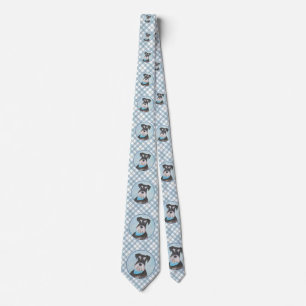 Schnauzer (miniatuur) schilderen - Stomme originel Stropdas