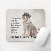 Schnauzer Moeder Muismat (Met muis)
