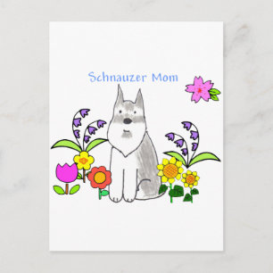 Schnauzer Mom-Briefkaart Briefkaart