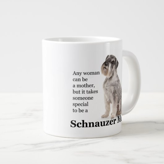 Schnauzer Mom Jumbo Mug (Devant droit)